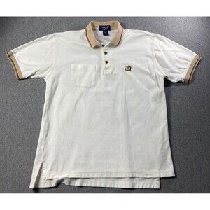 LA MODE Mens Golf Polo Shirt Size M 100% Combed Cotton
